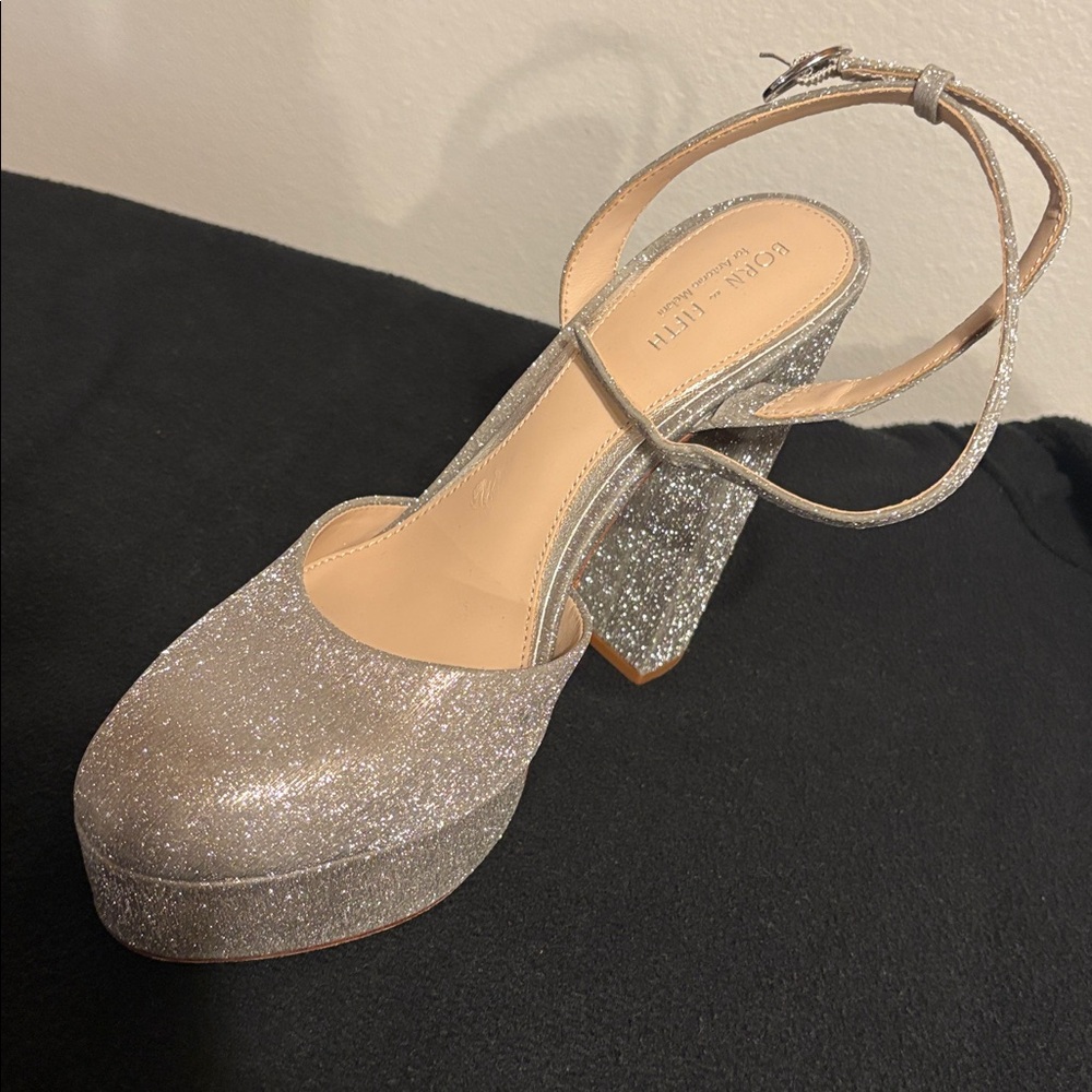ANTONIO MELANI Silver Platform Heels